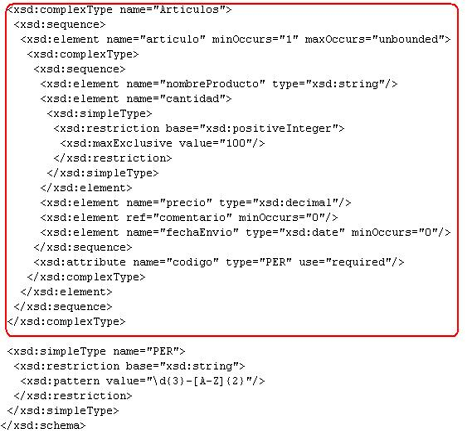 Crear esquema XML