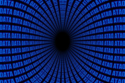 Imagen que muestra un espiral de datos.