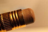 Borrador de lápiz.