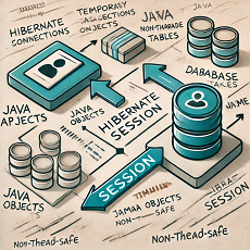 Dibujo inspirado en una sesión Hibernate