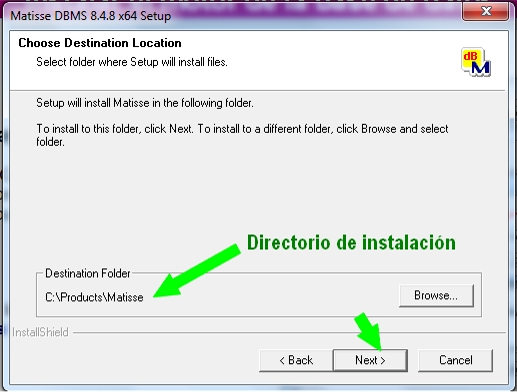 Directorio de instalación