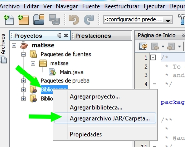 Integración dentro del IDE NetBeans (I)