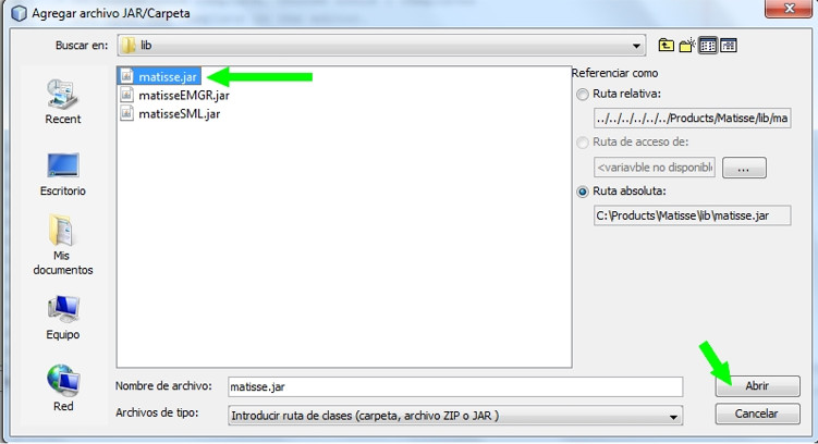 Instalación dentro del IDE NetBeans (II)