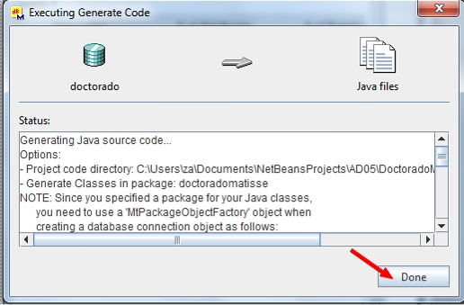 Indicamos carpeta destino y lenguaje java 2