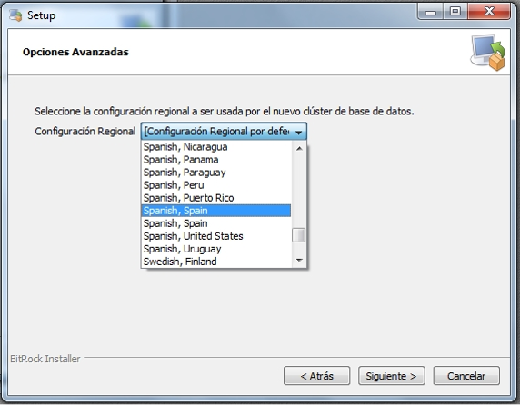 Configuración regional