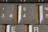 Teclas de un teclado