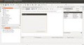 Captura de pantalla que muestra la apariencia del entorno de desarrollo NetBeans IDE versión 6.9.1 donde crear una interfaz gráfica de usuario.