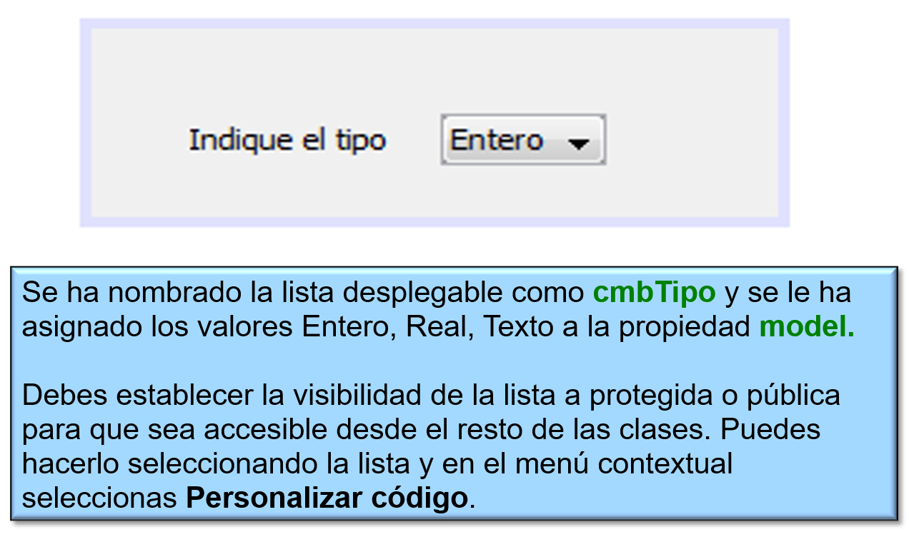 Añadir el panel para editar la propiedad dirección