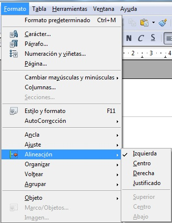 Menú en cascada