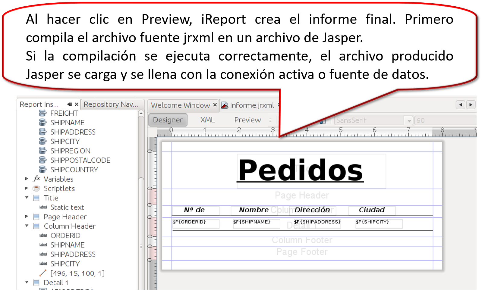 Paso cinco: generar el informe