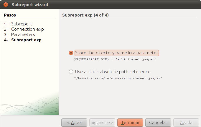Subreport exp