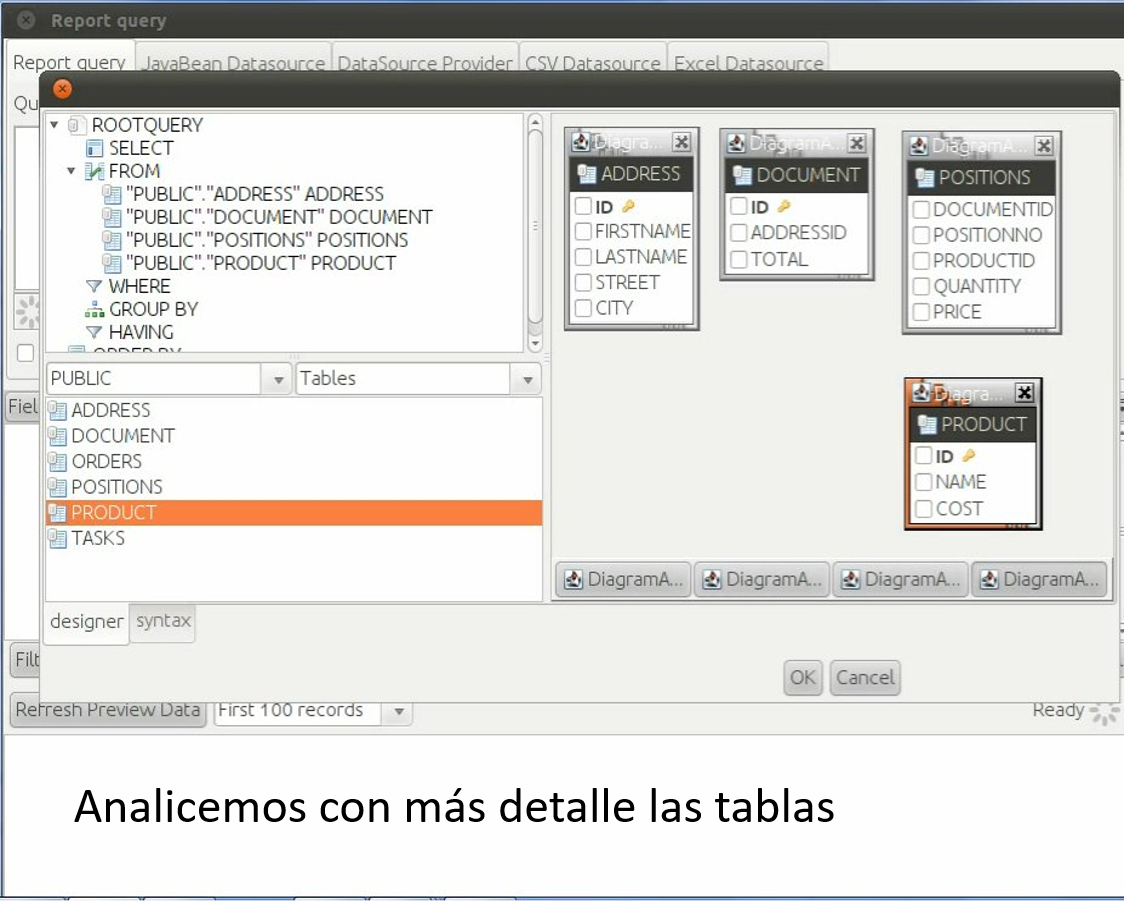 Ejemplo de creación de consultas complejas