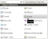 Aparece la paleta de iReport. Destacado sobre un cuadro gris el icono de las imagenes y su nombre “Image”.