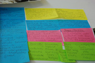 Comentarios en forma de postit.