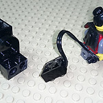 Un par de módulos de Lego desconectados. 