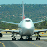 Avión despegando.