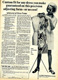 Imagen de un periódico antiguo en el que se muestra un maniquí (dress form en inglés).