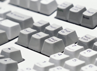 Fotografía de parte de un teclado.