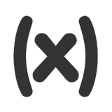 x entre parentesis
