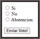 Imagen que muestra un formulario con botones tipo 