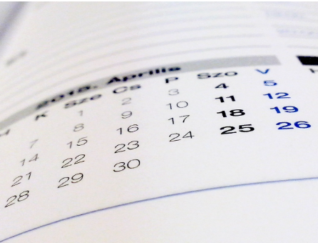Imagen que muestra un calendario