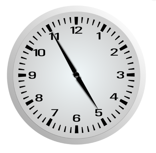 Imagen que muestra un reloj de pared