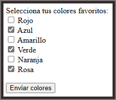 Imagen que muestra un formulario con múltiples casillas tipo checkbox.