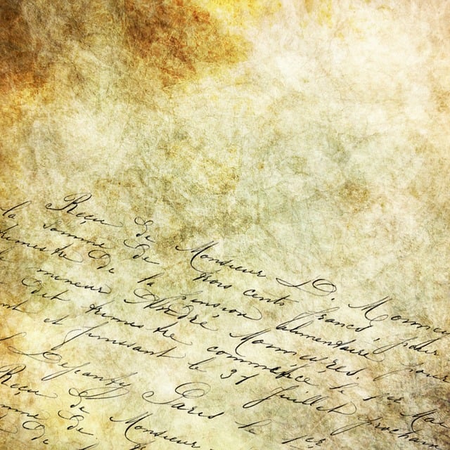 Texto escrito con letra artística