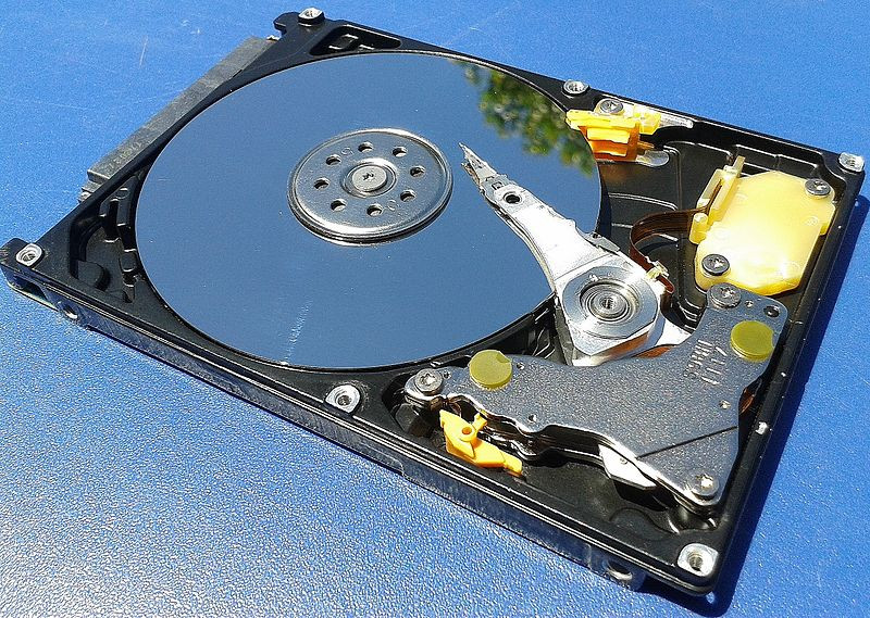 Ilustración de un disco duro
