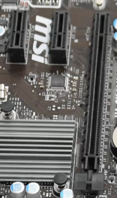 Ilustración de los slots PCI-e de una placa base MSI