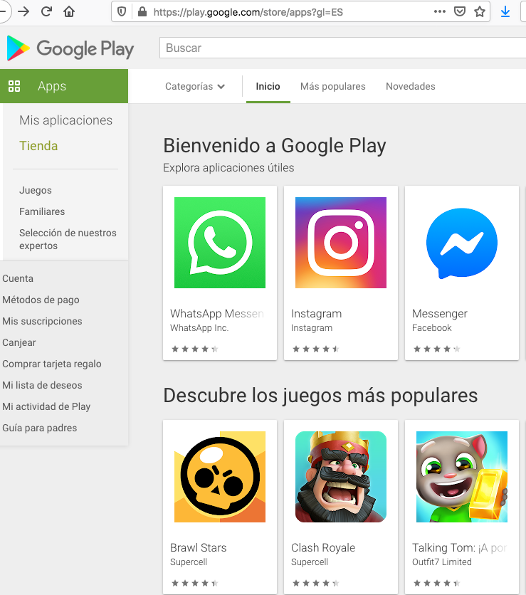Ilustración Google Play