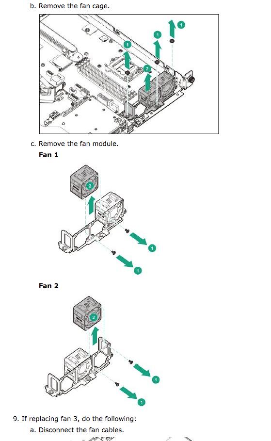 Iustración Cambio de ventilador