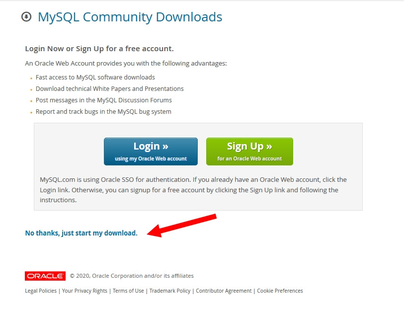 Ilustración que muestra la instalación MySQL- paso 2