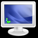 Ilustración de un monitor con pantalla azul