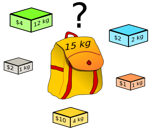 Ilustración de un dibujo con una mochila y otros elementos