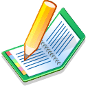 Ilustración de un dibujo con libreta y lapiz