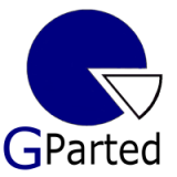 Ilustración que muestra el logo de Gparted.