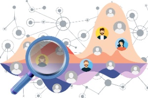 Lupa investigando mercado laboral