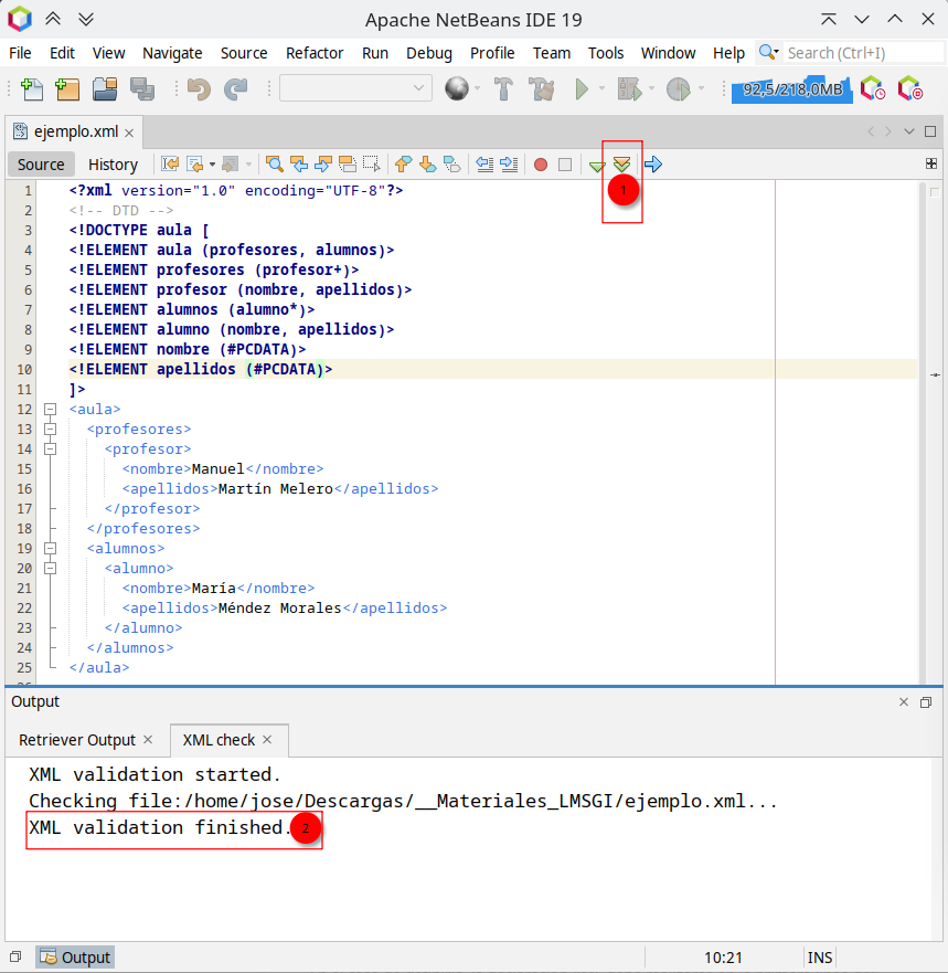 Validación en NetBeans