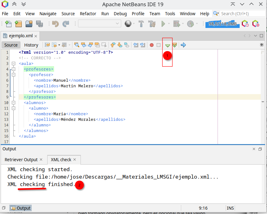 Validación en NetBeans