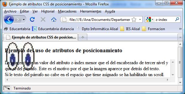 Previsualización del código HTML