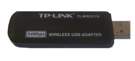 Ilustración de un adaptador inalámbrico USB.
