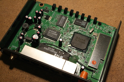 Ilustración de un router interno. 