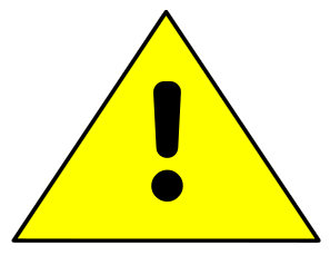 Ilustración de una señal de alerta.