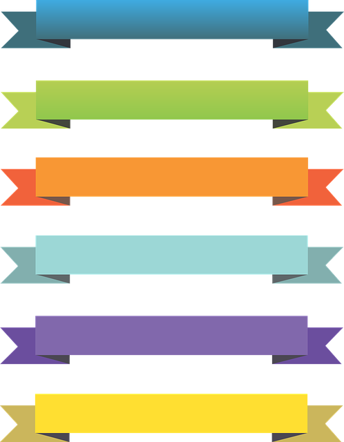 Conjunto de etiquetas de colores