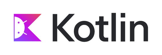 Representación del logo de Kotlin con un matiz de Android en la imagen.