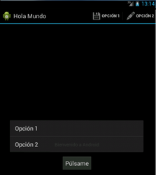 Captura pantalla de un menú contextual.