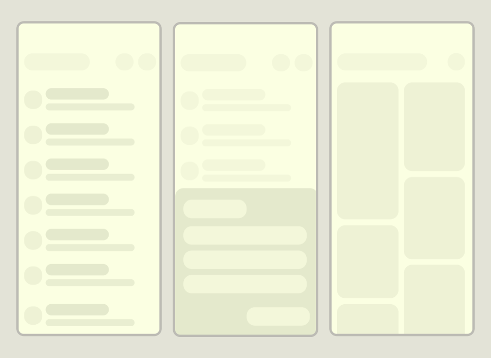 Ilustración que muestra de forma esquemática distintos tipos de controles básicos.