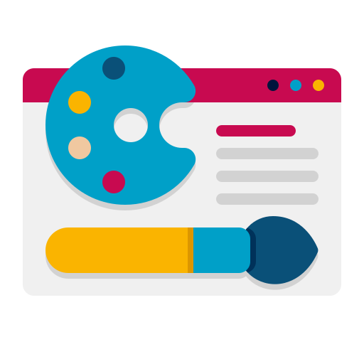 Ilustración de los estilos y temas en interfaces