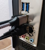 Teclado y ratón conectados